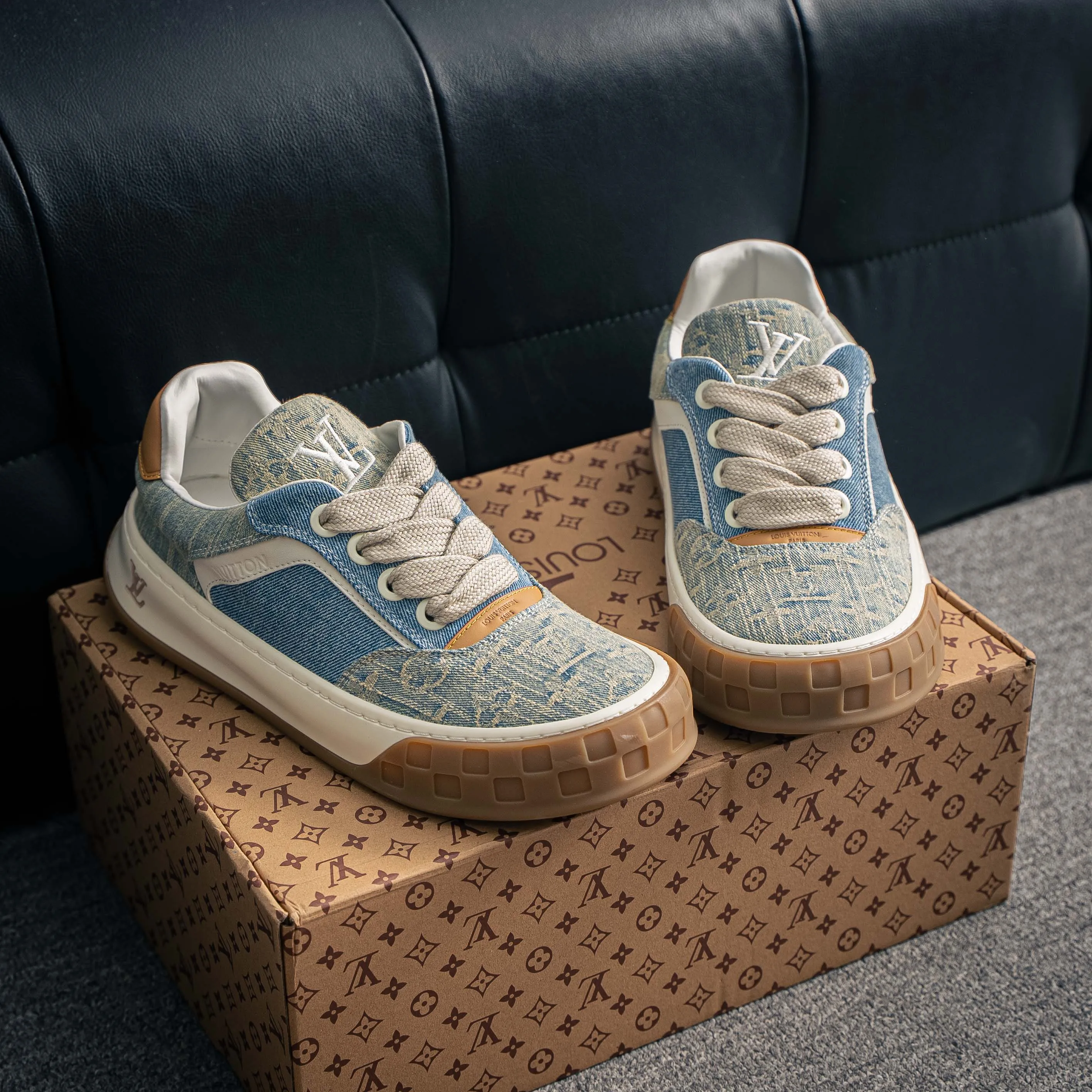 # Premium -- LOUIS VUITTON Tilted Series｜2026 LV Tilted Low Sneakers Series Low-Top Retro Skate Shoes Men Shoes｜